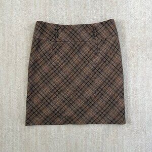 Antonio Melani Wool Plaid Skirt 14